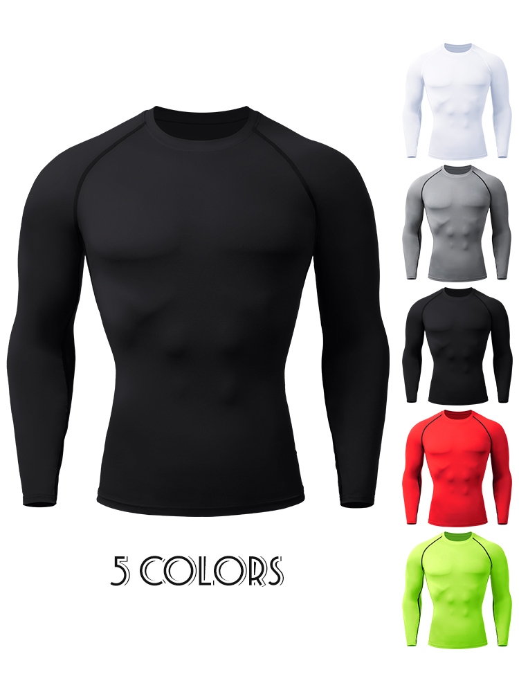 Rash Guard - Мужские компрессионные футболки-рашгарды быстросохнущие для спортзала,