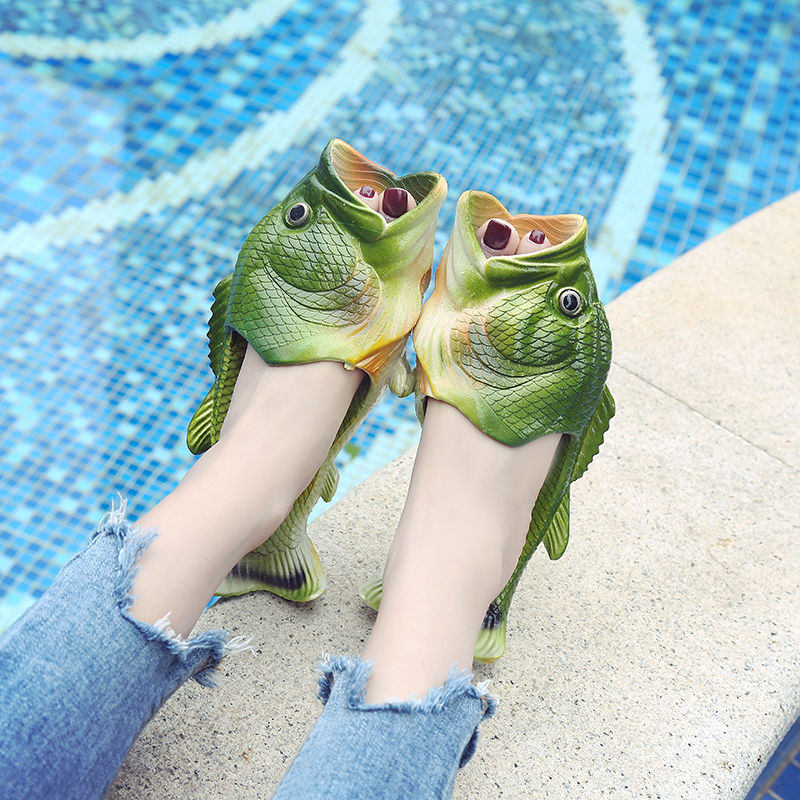 Flippers Swimming - Дизайнерские шлепанцы с открытым носком, нескользящие,