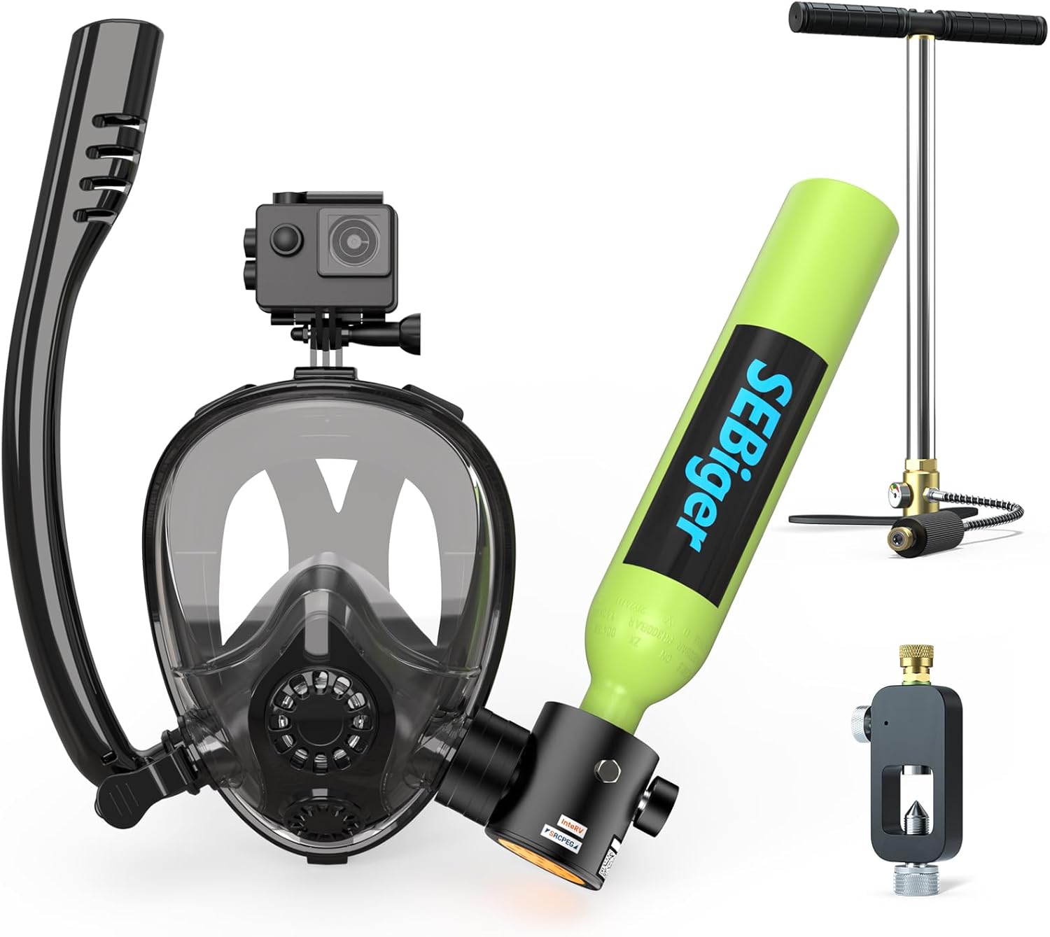 Snorkel Set - Мини-баллон для дайвинга 0,5 л с