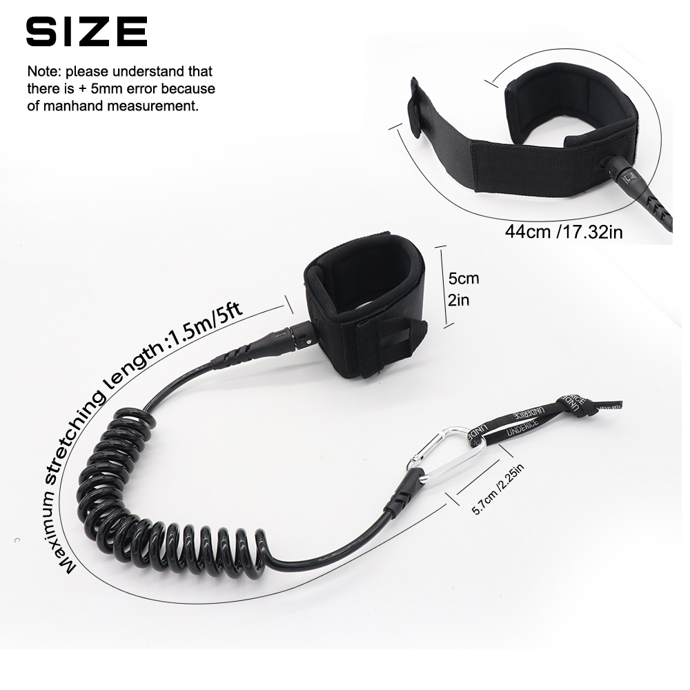 Леаш для серфинга UICE 5 футов – обзор и цена Surfboard Leash
